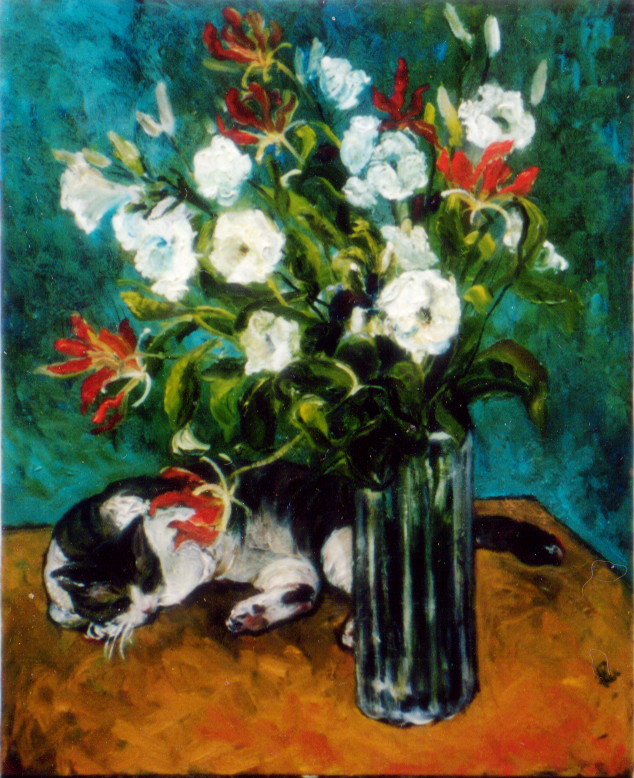 花のうしろにしっぽ